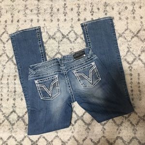 Vigoss the Chelsea slim boot cut jeans size 7/8 length 35